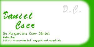 daniel cser business card