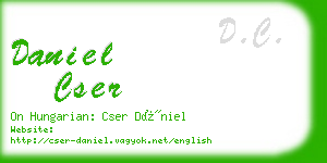 daniel cser business card